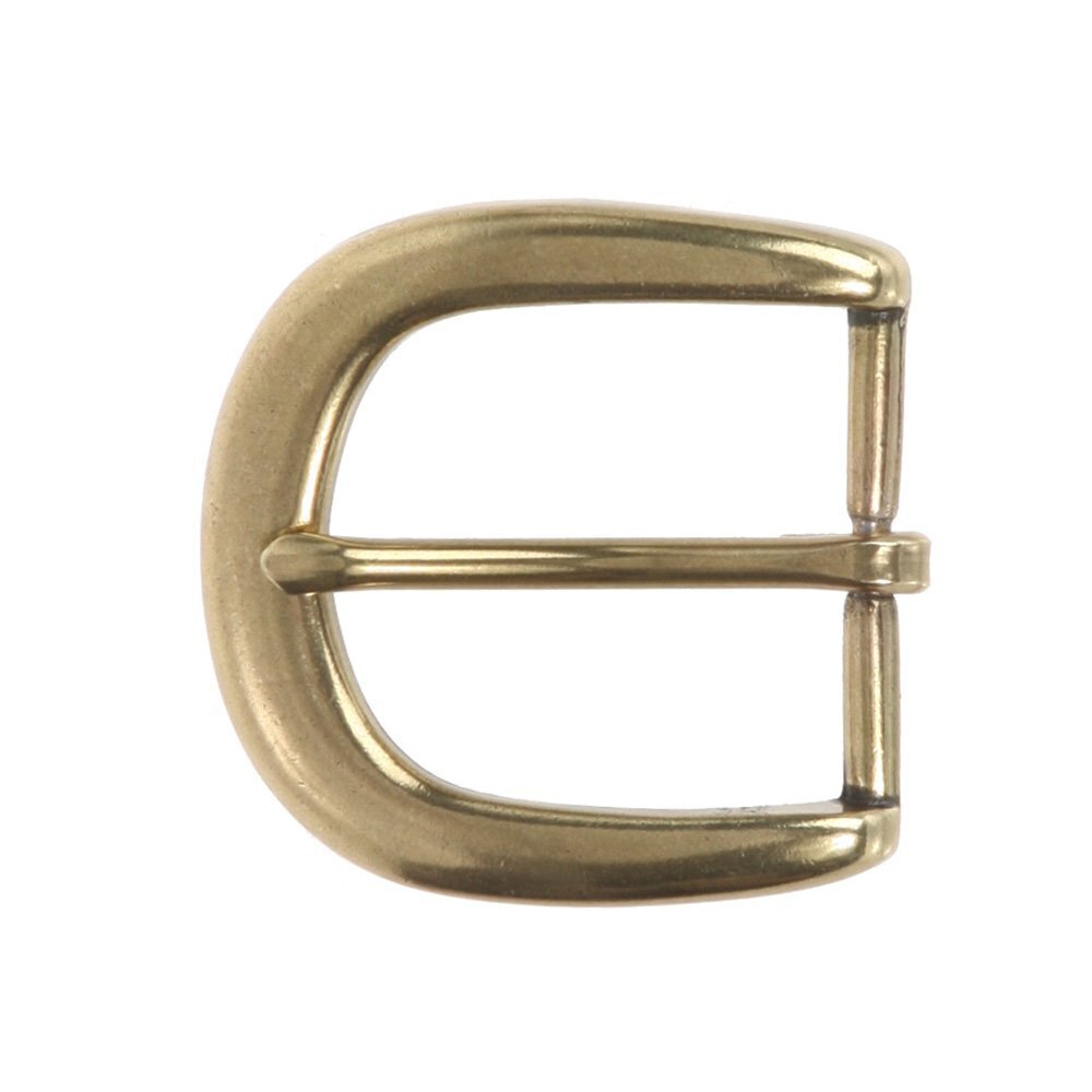 1679 1 1/4" 34 mm Nickel Free Single Prong Horseshoe Belt Buckle, Brass